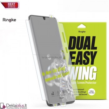 Ringke 2 vnt. plėvelės per visą ekraną (telefonui Samsung S20 Ultra) Ringke 2 vnt. plėvelės per visą ekraną (telefonui Samsung S20 Ultra)